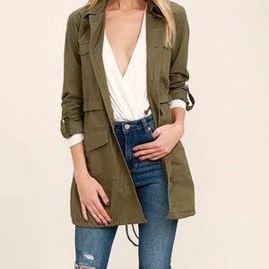 Jack by BB Dakota Antigone Olive Jacket Size Small